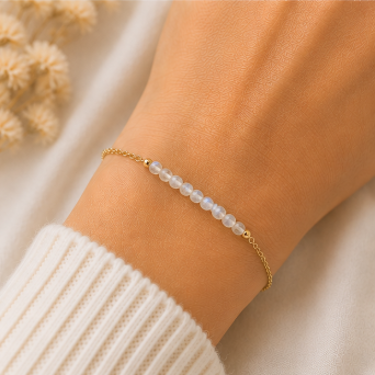 Maansteen - Handgemaakte Fijne Edelsteenarmband – Wild Spirit
