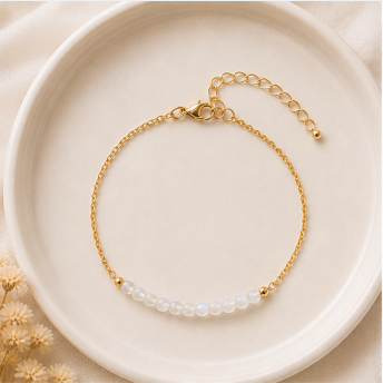 Maansteen - Handgemaakte Fijne Edelsteenarmband – Wild Spirit