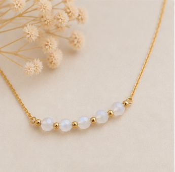 Maansteen – Handgemaakte fijne edelsteenketting – Wild Spirit