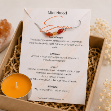 Mini Ritueel Energie – Carneool & Aromatherapie
