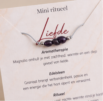 Mini Ritueel Liefde – Granaat & Aromatherapie