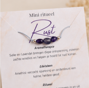 Mini Ritueel Rust – Amethist & Aromatherapie