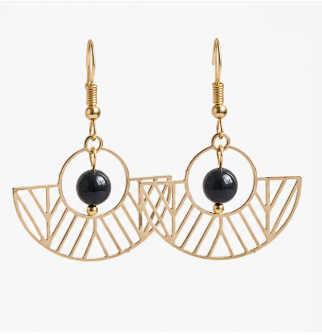 Aline – Handgemaakte Mosagaat Oorbellen – Wild Spirit | Made by Melissa