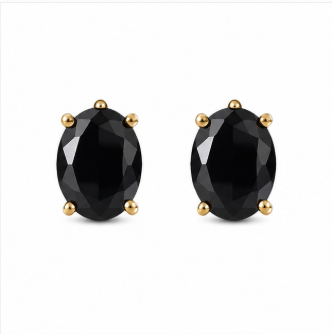 Lola – Handgemaakte Obsidiaan Oorstekers – Winter Solstice | Made by Melissa