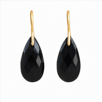 Luna – Handgemaakte Obsidiaan Oorbellen – Winter Solstice | Made by Melissa