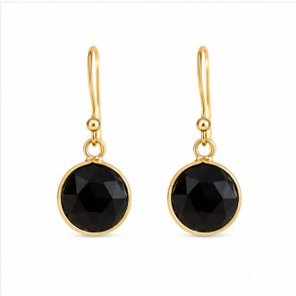 Marose – Handgemaakte Obsidiaan Oorbellen – Winter Solstice | Made by Melissa