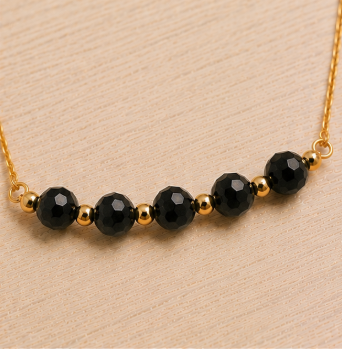 Obsidiaan – Handgemaakte fijne edelsteenketting – Winter Solstice