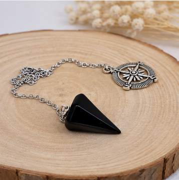 Inner Compass Pendel – Obsidiaan