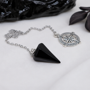 Inner Compass Pendel – Obsidiaan