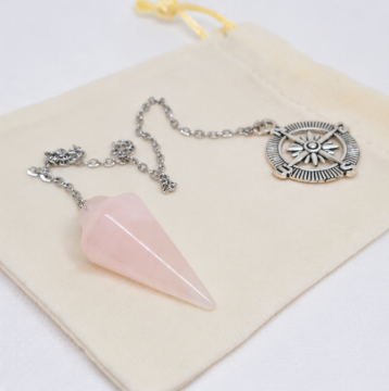 Inner Compass Pendel – Rozenkwarts