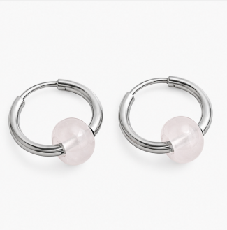 Aura – Handgemaakte Rozenkwarts Oorbellen – Soul Stones | Made by Melissa
