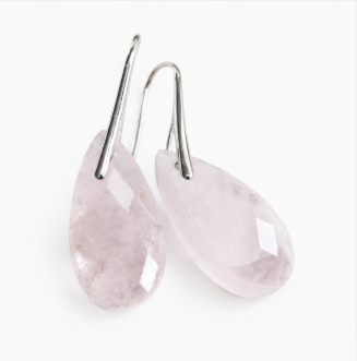 Luna – Handgemaakte Rozenkwarts Oorbellen – Soul Stones | Made by Melissa