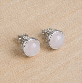 Myrrah – Handgemaakte Rozenkwarts Oorbellen – Soul Stones | Made by Melissa