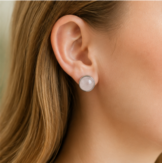 Myrrah – Handgemaakte Rozenkwarts Oorbellen – Soul Stones | Made by Melissa