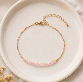 Rozenkwarts - Handgemaakte Fijne Edelsteenarmband – Soul Stones