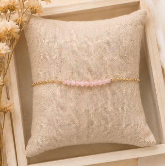 Rozenkwarts - Handgemaakte Fijne Edelsteenarmband – Soul Stones