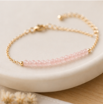 Rozenkwarts - Handgemaakte Fijne Edelsteenarmband – Soul Stones