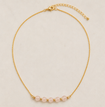 Rozenkwarts – Handgemaakte fijne edelsteenketting – Soul Stones