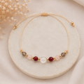 Steenbok Zodiac Armband – Granaat, Rozenkwarts, Bergkristal & Rookkwarts