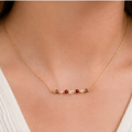 Steenbok Zodiac Ketting – Granaat, Rozenkwarts, Bergkristal &amp; Rookkwarts