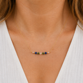 Stier Zodiac Ketting – Smaragd, Lapis Lazuli, Bergkristal & Rozenkwarts
