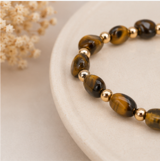 Norah - Tijgeroog armband - Wild Spirit