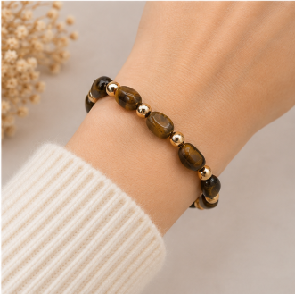 Norah - Tijgeroog armband - Wild Spirit