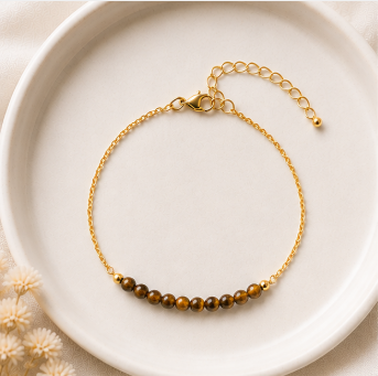 Tijgeroog - Handgemaakte Fijne Edelsteenarmband – Wild Spirit