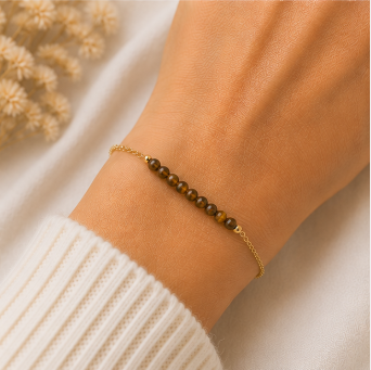 Tijgeroog - Handgemaakte Fijne Edelsteenarmband – Wild Spirit