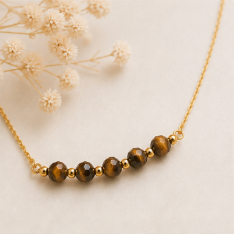 Tijgeroog – Handgemaakte fijne edelsteenketting – Wild Spirit