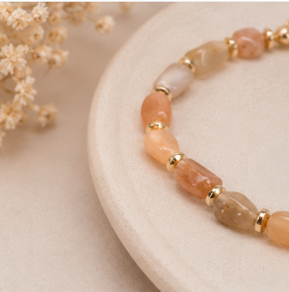 Norah - Zonnesteen armband - Wild Spirit