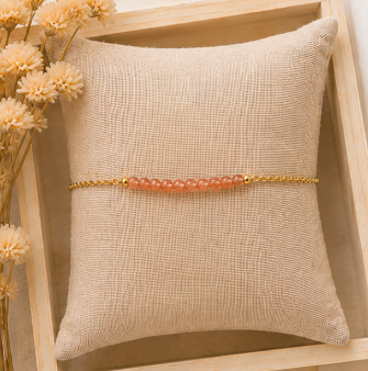 Zonnesteen - Handgemaakte Fijne Edelsteenarmband – Wild Spirit