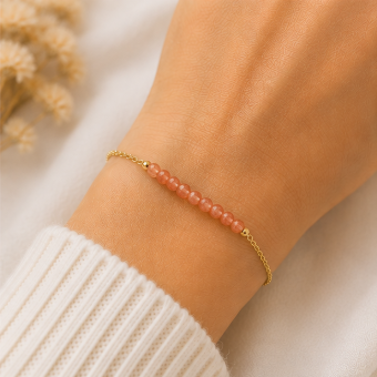Zonnesteen - Handgemaakte Fijne Edelsteenarmband – Wild Spirit