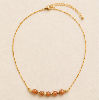 Zonnesteen – Handgemaakte fijne edelsteenketting – Wild Spirit