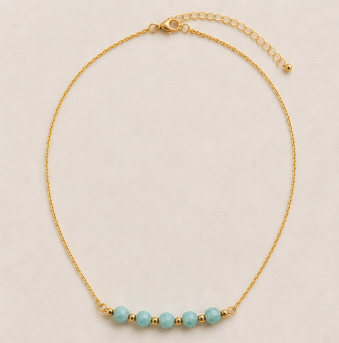 Amazoniet – Handgemaakte fijne edelsteenketting – Summer Solstice