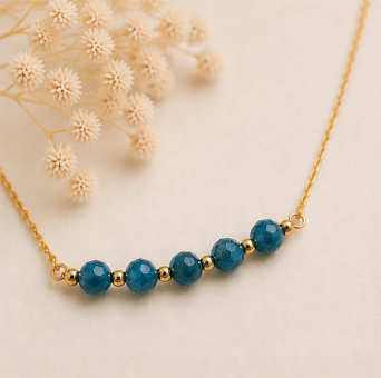 Apatiet – Handgemaakte fijne edelsteenketting – Summer Solstice