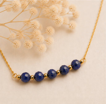 Lapis Lazuli – Handgemaakte fijne edelsteenketting – Winter Solstice