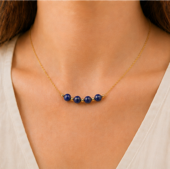Lapis Lazuli – Handgemaakte fijne edelsteenketting – Winter Solstice
