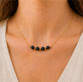 Obsidiaan – Handgemaakte fijne edelsteenketting – Winter Solstice
